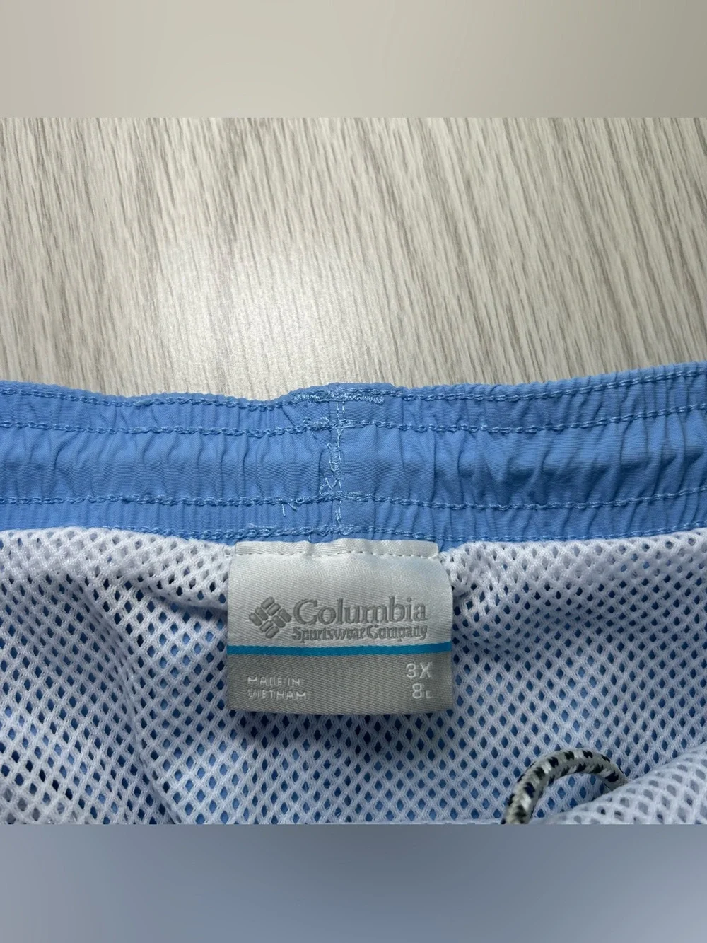 Columbia Men's Shorts PFG Backcast III Water Blue 3XL Omni-Shade Fishing Hiking
